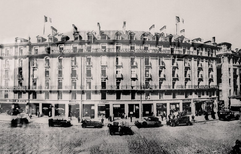 historisches Foto des Hotels Maison Rouge in Straßburg